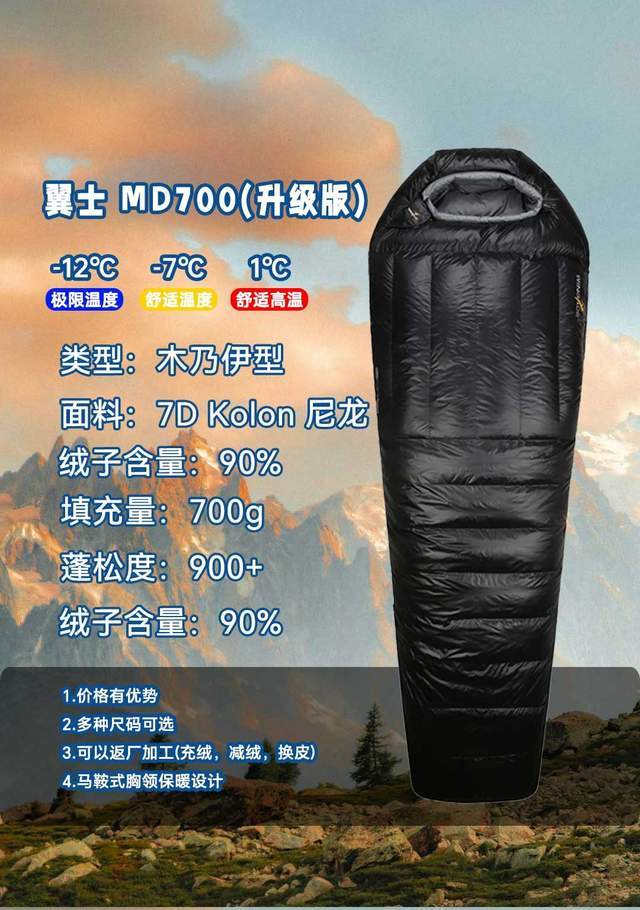 款睡袋怎么选?不踩雷指南开元棋牌户外新手的第一(图4) 款睡袋怎么选?不踩雷指南开元棋牌户外新手的第一(图4)